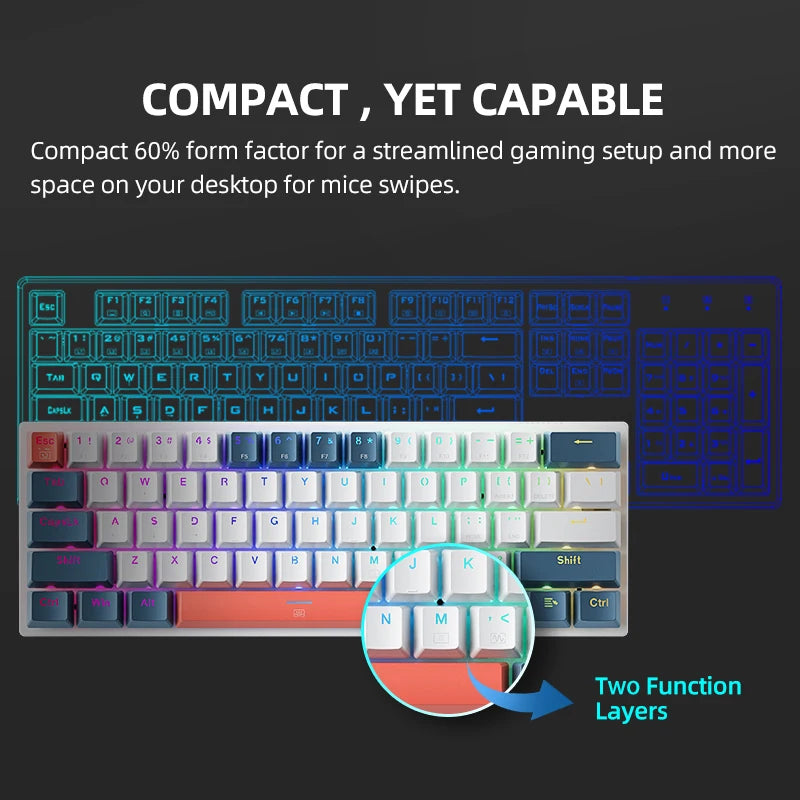 60% Mechanical Keyboard Red Switches