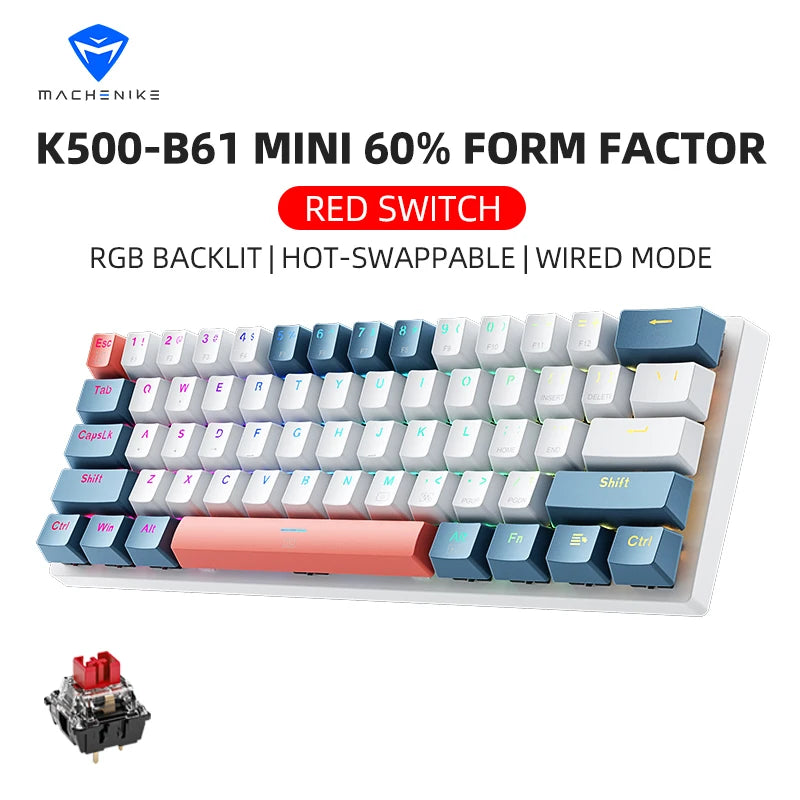 60% Mechanical Keyboard Red Switches